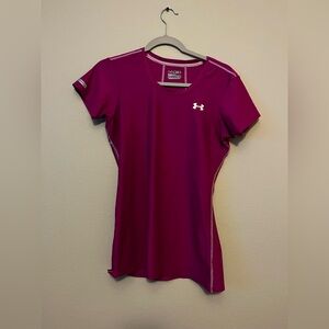 Under Armour Women's Magenta Short Sleeve Tee